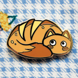 Bread Loaf Cat Enamel Pin